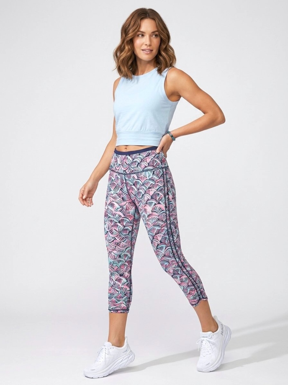 Lilly Pulitzer Luxletic Weekender Cropped
Leggings Pant Neptune's Net, Size L